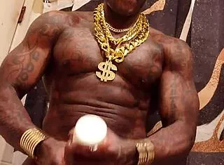 hallelujah johnson worships this monster bbc till it weeps cum