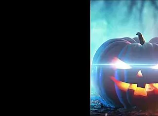 Big Dick Tranny's Halloween Cumshot Explosion!