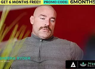 nuru masseuse oils up couple for deepthroat face sitting threesome milf pussy lick