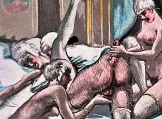 vintage erotic drawings tease sensual curves