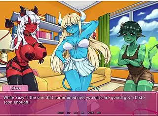 demons rise futa futanari lesbian monster orgy demo