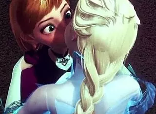 Futa Elsa Fingers Fucks Anna In Frozen Parody Shemale Masturbation Futanari