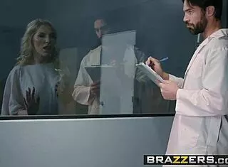 nurse ashley fires goes crazy for doctor's cock in heels stockings hospital threesome 😜🔥