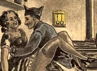 vintage erotic drawings tease sensual curves