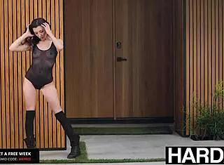 Slim Babe Maya Woulfe Takes Monster Cock Anal Power!