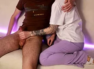 Classmate Jerk Off After Movie Turns Into Close Up Handjob