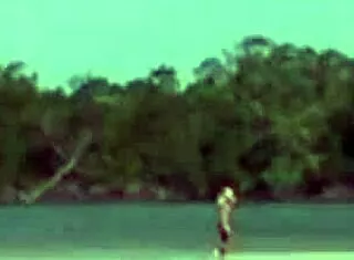 barbie banks double penetration ass pussy stretch by two monster cocks beach