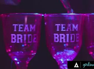 Whoa, Bride Charlotte Stokely Rips Clothes and Licks Jade Baker Wildly in Public!