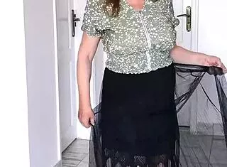 watch this cougar granny seduce with her big natural tits dance moves compilation