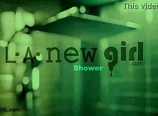 sophisticated brunette milf mommy strips for pov casting shower photoshoot