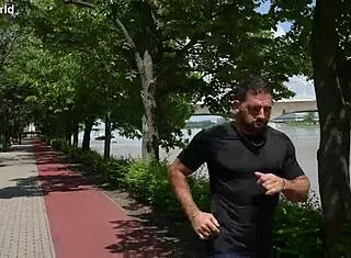 Frisky Rebecca Volpetti's shaved pussy and ass take stranger's balls-deep anal pounding