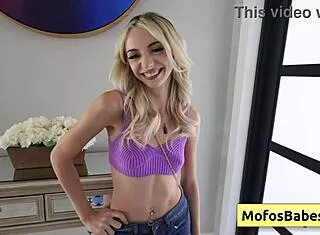 cecella taylor petite blonde teen gets shaved pussy finger fucked hard by jmac