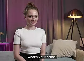 skinny teen slut deepthroats monster cock in wet creampie casting interview