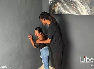 ever wonder how this petite latina takes her first monster black cock?