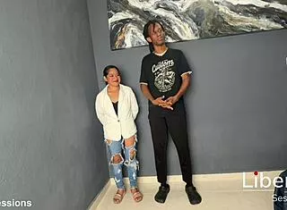ever wonder how this petite latina takes her first monster black cock?