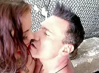 Slim emo teen takes muscled older guy's fat cock deep in red riding hood anal parody