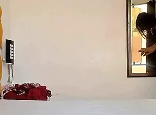Stepdad catches me trying clothes, ends with cock in pussy?