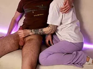 Classmate Jerk Off After Movie Turns Into Close Up Handjob