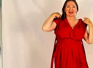 granny strips huge natural tits closeup shaved pussy asshole milf homemade tease