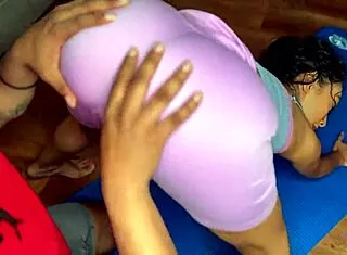 sarah lace RIDES monster bbc creampie in yoga pants