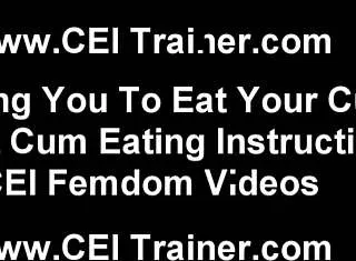 i hope you're starving for this hot cei cum load instruction under femdom pov domination
