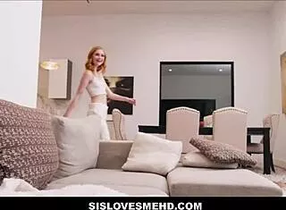 skinny redhead stepsis scarlet skies sucks pov after cheer team