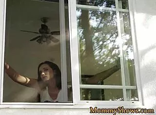 Tattooed teen babe grinds her pussy on stepmom's clit in full lesbian tribbing movie.