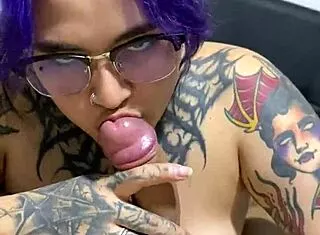 Neighbor's Huge Cock Sucked Dry