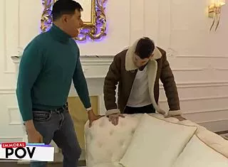 dean and babes share big cocks in mmf orgy