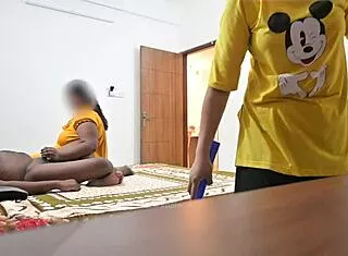 Indian Couple Fucks Right in Front of Muslim Maid Jamila!