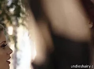 Blonde Charlotte Stokely Licks Maya Kendrick's Bush in Seductive Lesbian Tease