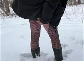 snow whore flashes public part 2