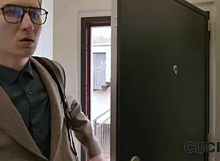 cuck4k wife dances seductively on sofa riding stranger while husband watches inevitable cucking