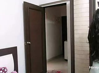 Horny Indian Milf Bhabhi Strips Sari Revealing Big Boobs and Ass