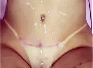 Morning Anal Fuck on Blonde's Huge Ass in White Lingerie She Rides Hard