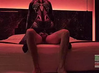 cosplayer mexicana black spider woman amateur couple fucks tight pussy! 🔥🕷️