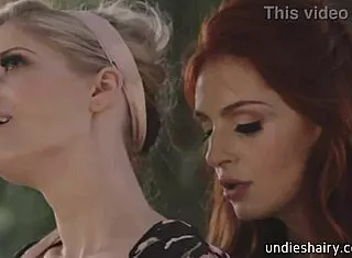 Blonde Charlotte Stokely Licks Maya Kendrick's Bush in Seductive Lesbian Tease