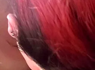 MTF Asian Redhead Shemale Deepthroats Rides Wolfdaddy Bareback Anal Creampie Cowgirl