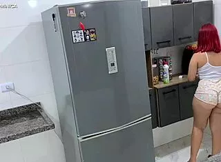 Maid's Tight Shorts Tease Leads to Irresistible Pov Voyeur Temptation