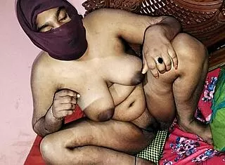 Ultra close-up bengali stepmom's tight pussy creampied twice by small cock