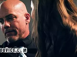 boss rams secretary deep while she chats wife on phone