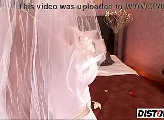 eve angel straps dorothy black on wedding night!