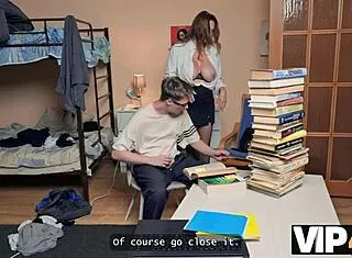 Big-Titted Russian Tutor Seduces Student To Pass Exams Passionately