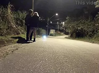 Street Police Bareback Blonde Big Ass Blowjob Handjob Cum in Mouth