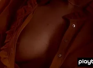 Petite Hungarian Luca Miklosi Strips Rips Clothes Exposes Hairy Pussy Beaver