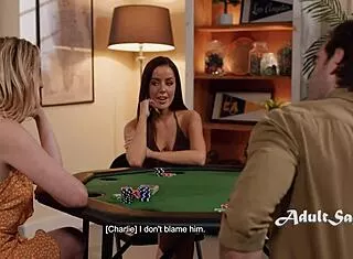 husband sleeps as poker turns into milf lesbian toy orgy strapon scissoring