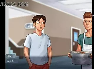 Kevin talks low grades detention in refectory summertime saga v21