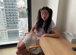 stepsis acting weird begging me to fuck her skinny body hard and facial cumshot