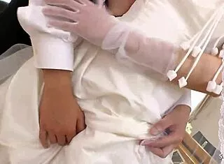 my small titted japanese bride creampie