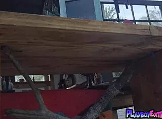 jazlyn ray strips outdoors flashing massive natural tits